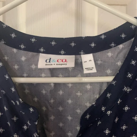 Denim&Co Dresses | Denim & Company (Qvc) Dress | Color: Blue | Size: Xl | Cristab100's Closet
